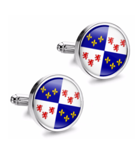 Gemelos de Camisa Magglass Banderas Regiones Francia Picardy