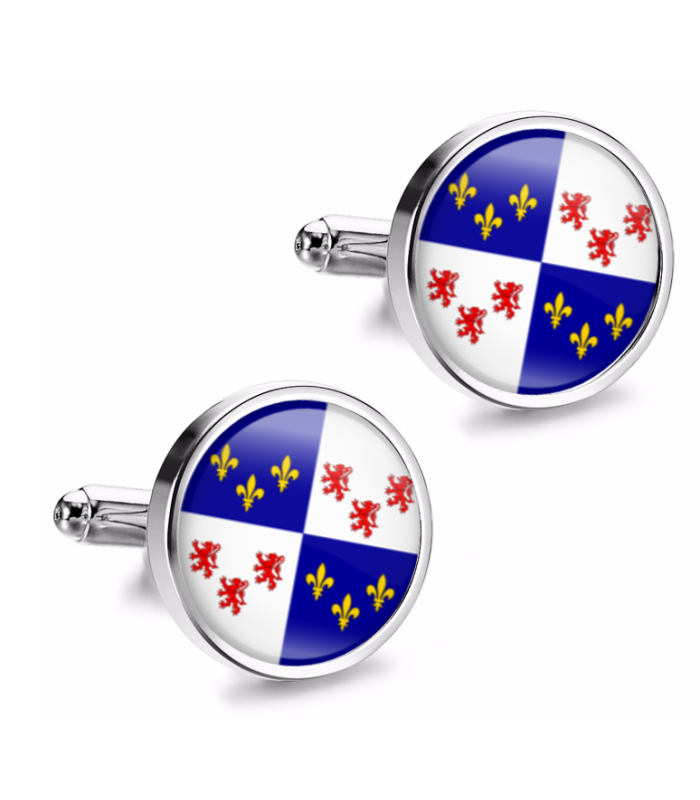 Gemelos de Camisa Magglass Banderas Regiones Francia Picardy