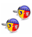 Gemelos de Camisa Magglass Banderas Regiones Francia Rhone-Alpes