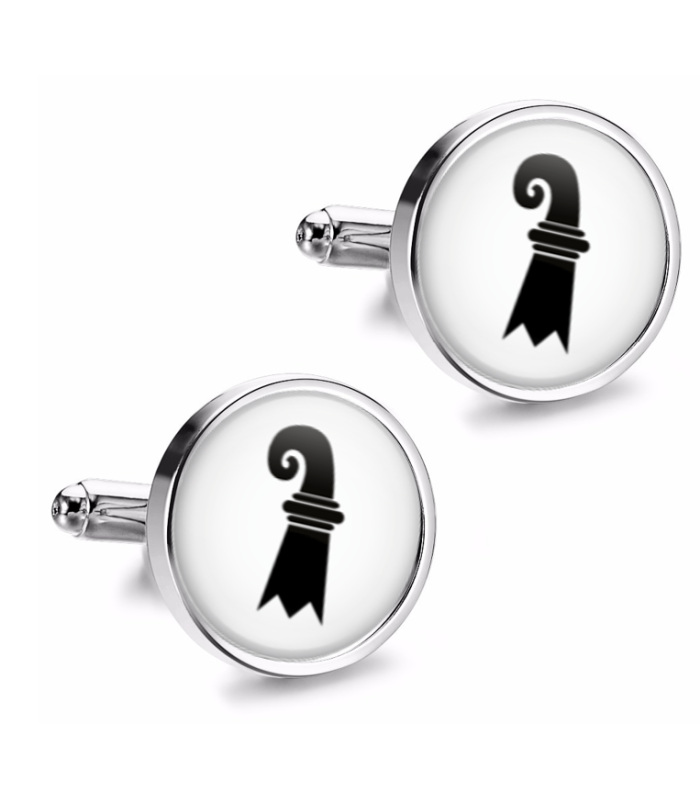 Gemelos de Camisa Magglass Banderas Regiones Suiza Basel-Stadt