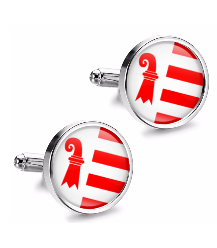 Gemelos de Camisa Magglass Banderas Regiones Suiza Jura
