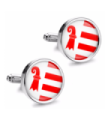 Gemelos de Camisa Magglass Banderas Regiones Suiza Jura