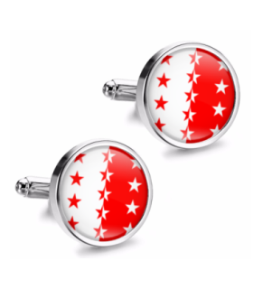 Gemelos de Camisa Magglass Banderas Regiones Suiza Valais