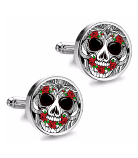 Gemelos de Camisa Magglass Calavera Catrina Nº4 16mm