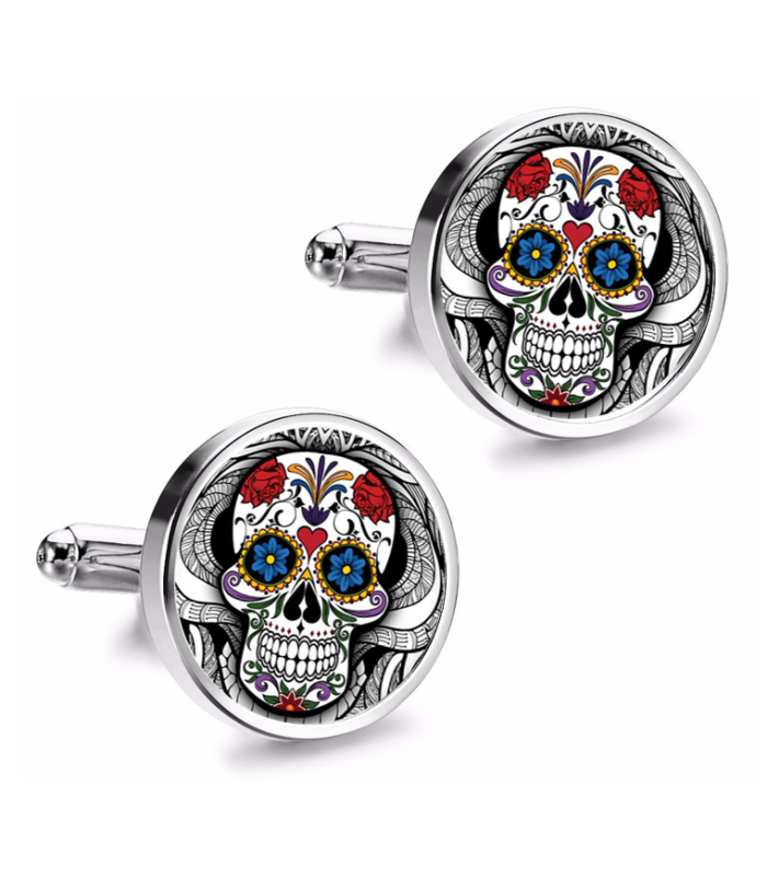 Gemelos de Camisa Magglass Calavera Catrina Nº7 16mm