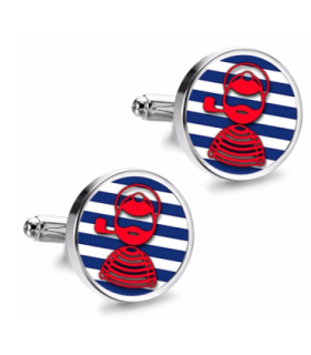 Gemelos de Camisa Magglass Capitan Nautico Nº15 16mm