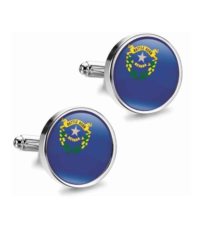 Gemelos de Camisa Magglass del Estado de Nevada 16mm