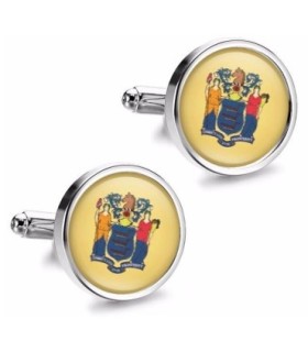 Gemelos de Camisa Magglass del Estado de New Jersey 16mm