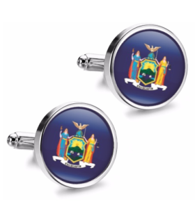 Gemelos de Camisa Magglass del Estado de New York 16mm