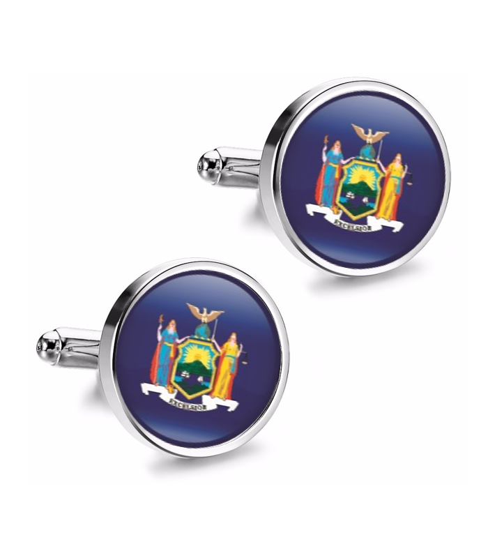 Gemelos de Camisa Magglass del Estado de New York 16mm