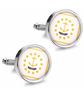 Gemelos de Camisa Magglass del Estado de Road Island 16mm