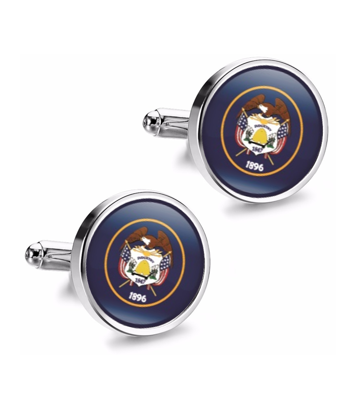 Gemelos de Camisa Magglass del Estado de Utah 16mm