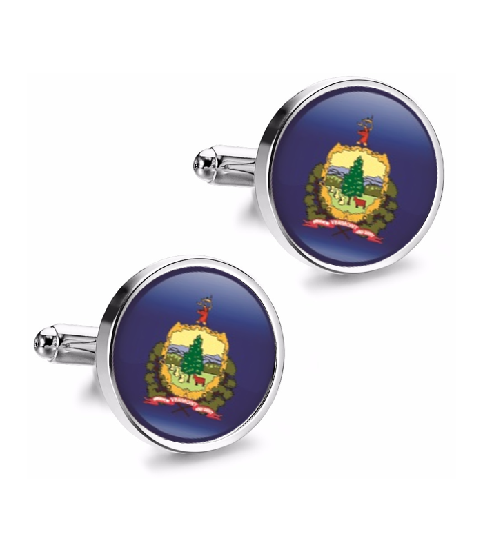 Gemelos de Camisa Magglass del Estado de Vermont 16mm