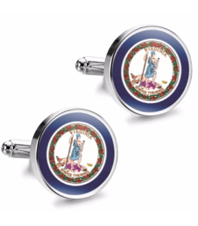 Gemelos de Camisa Magglass del Estado de Virginia 16mm