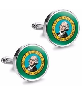 Gemelos de Camisa Magglass del Estado de Washington 16mm