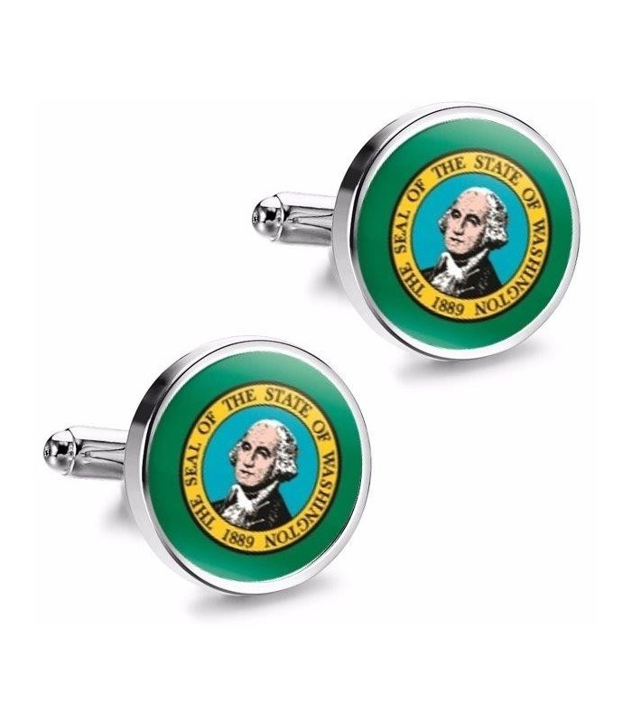 Gemelos de Camisa Magglass del Estado de Washington 16mm