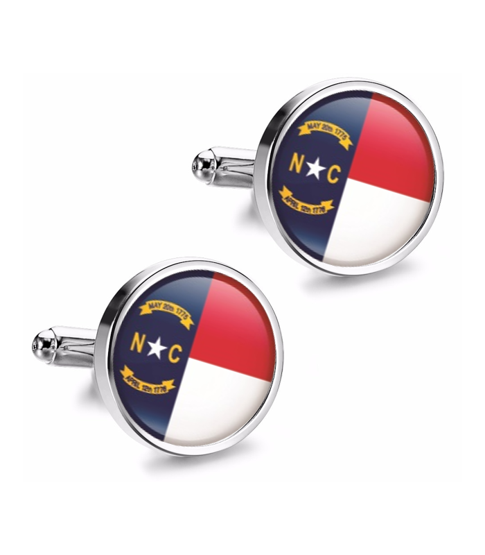 Gemelos de Camisa Magglass Estado North Carolina 16mm