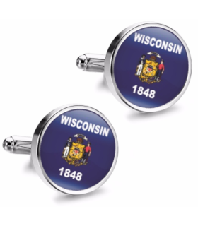 Gemelos de Camisa Magglass Estado Wisconsin 16mm