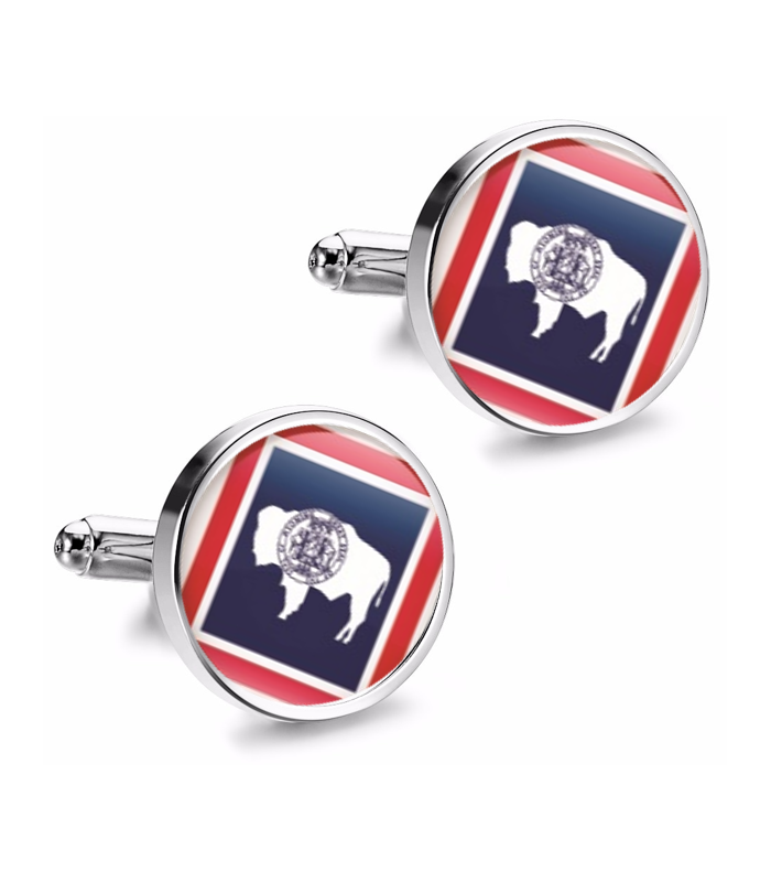 Gemelos de Camisa Magglass Estado Wyoming 16mm