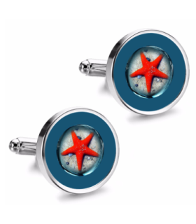 Gemelos de Camisa Magglass Fondo Marino Nº2 16mm