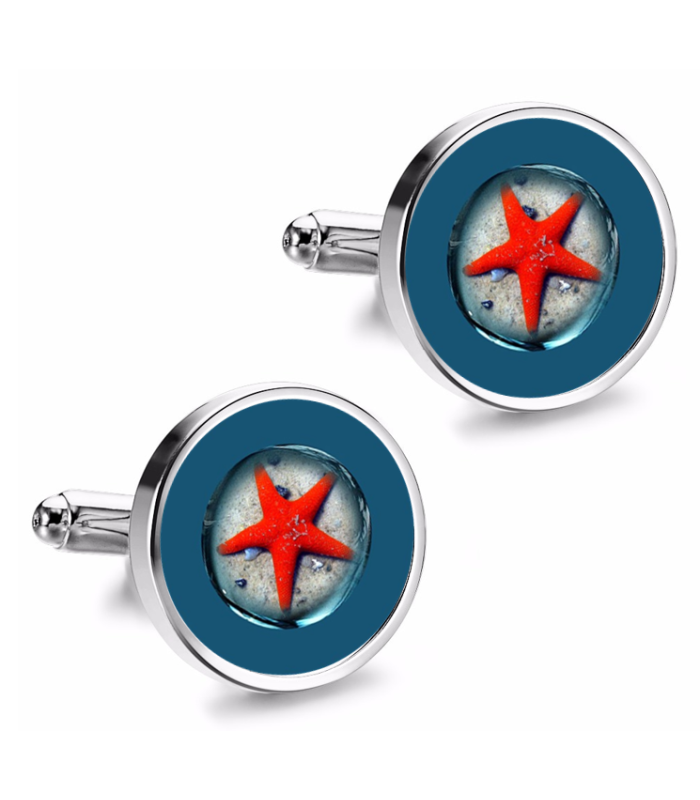 Gemelos de Camisa Magglass Fondo Marino Nº2 16mm