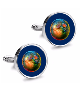 Gemelos de Camisa Magglass Fondo Marino Nº3 16mm