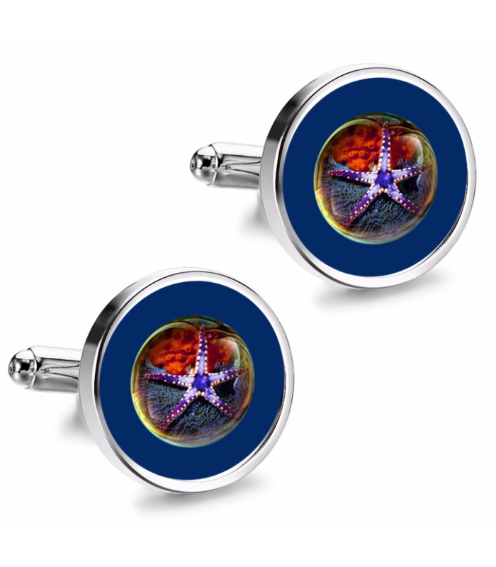 Gemelos de Camisa Magglass Fondo Marino Nº6 16mm