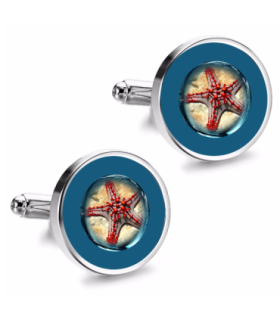 Gemelos de Camisa Magglass Fondo Marino Nº7 16mm