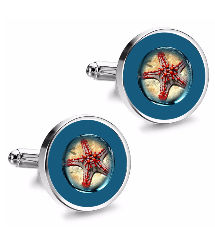 Gemelos de Camisa Magglass Fondo Marino Nº7 16mm