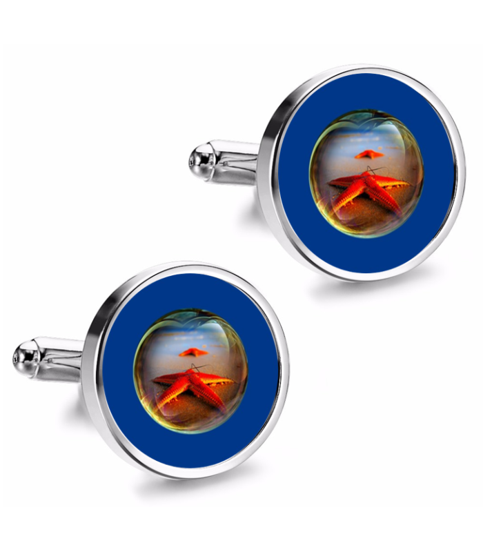 Gemelos de Camisa Magglass Fondo Marino Nº9 16mm