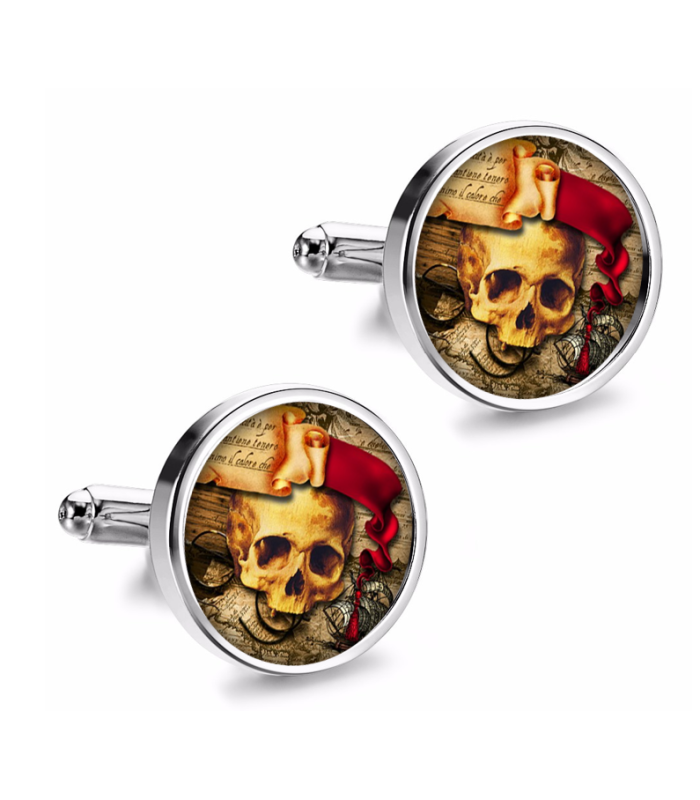 Gemelos de Camisa Magglass Ilustraciones Calavera Nº1 16mm