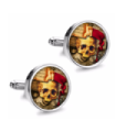 Gemelos de Camisa Magglass Ilustraciones Calavera Nº1 16mm