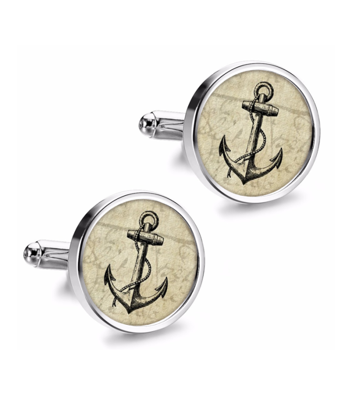 Gemelos de Camisa Magglass Nautico Ancla Nº25 16mm