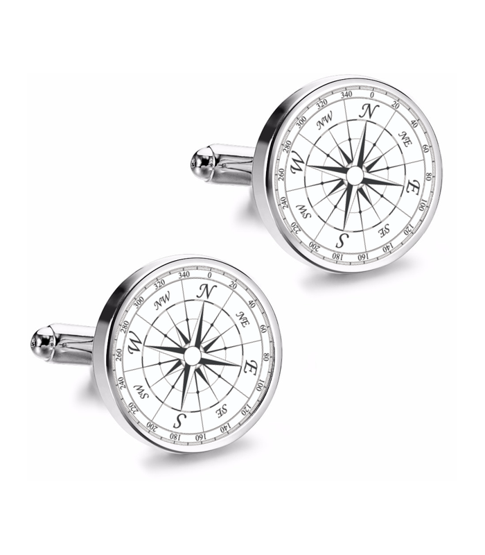 Gemelos de Camisa Magglass Rosa de los Vientos 16mm