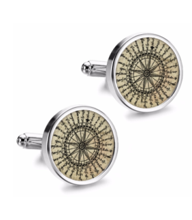 Gemelos de Camisa Magglass Rosa de los Vientos y Navegacion Nº1 16mm