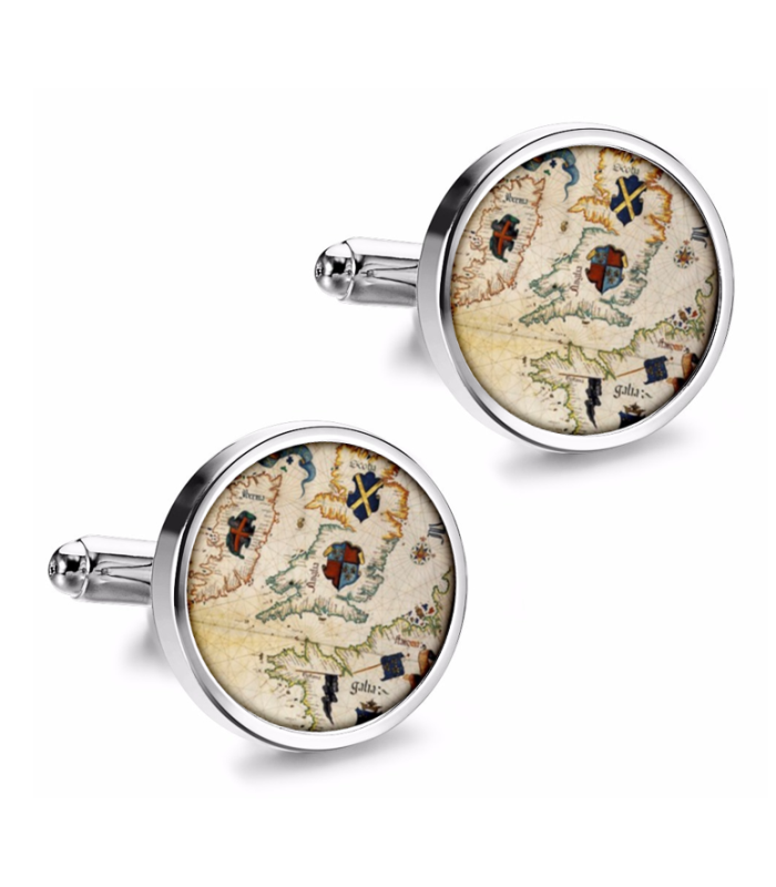 Gemelos de Camisa Magglass Rosa de los Vientos y Navegacion Nº12 16mm