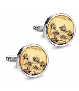 Gemelos de Camisa Magglass Rosa de los Vientos y Navegacion Nº13 16mm