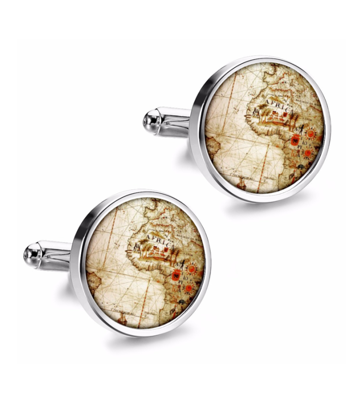 Gemelos de Camisa Magglass Rosa de los Vientos y Navegacion Nº14 16mm