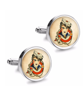 Gemelos de Camisa Magglass Vintage Tattoo Nº13 16mm