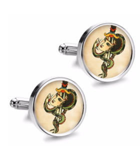 Gemelos de Camisa Magglass Vintage Tattoo Nº18 16mm