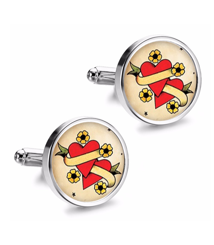 Gemelos de Camisa Magglass Vintage Tattoo Nº24 16mm