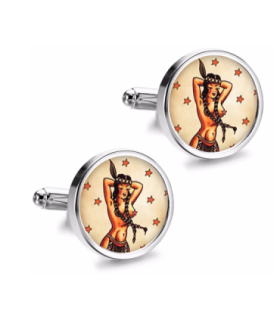 Gemelos de Camisa Magglass Vintage Tattoo Nº25 16mm