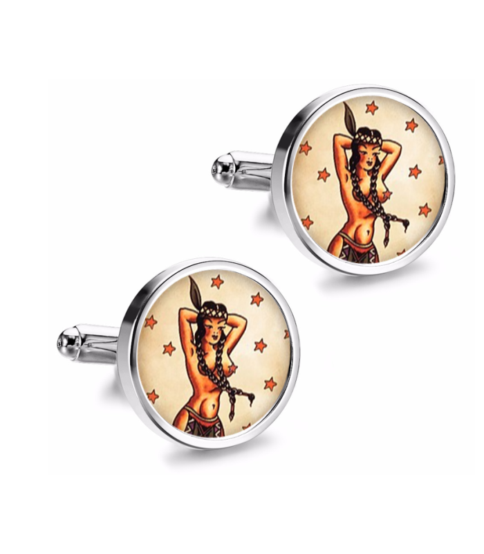 Gemelos de Camisa Magglass Vintage Tattoo Nº25 16mm