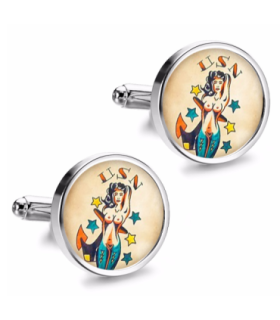 Gemelos de Camisa Magglass Vintage Tattoo Nº29 16mm