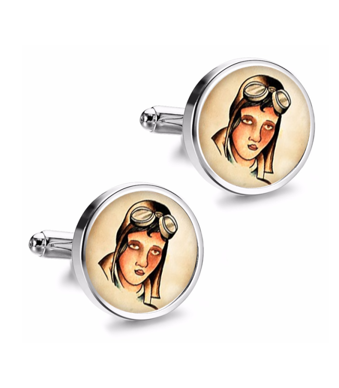 Gemelos de Camisa Magglass Vintage Tattoo Nº3 16mm