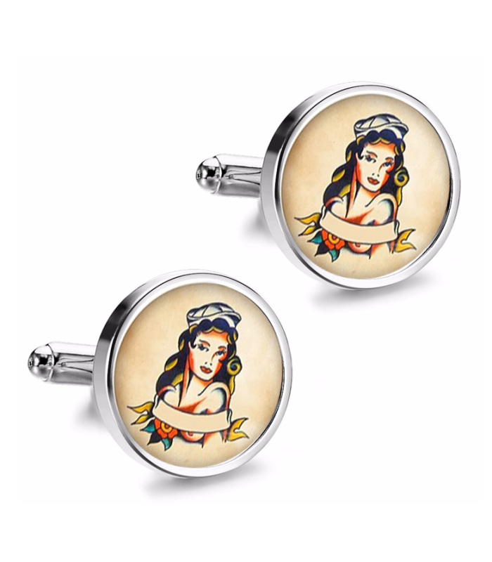 Gemelos de Camisa Magglass Vintage Tattoo Nº40 16mm