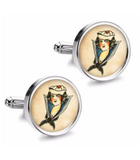 Gemelos de Camisa Magglass Vintage Tattoo Nº42 16mm