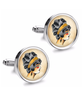 Gemelos de Camisa Magglass Vintage Tattoo Nº44 16mm