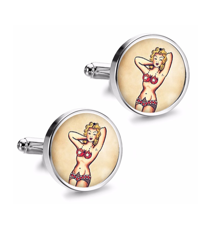 Gemelos de Camisa Magglass Vintage Tattoo Nº6 16mm