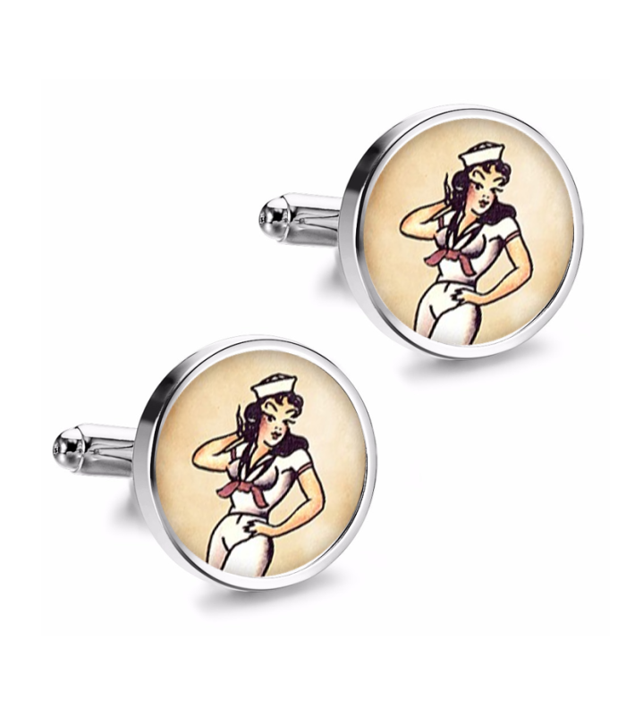 Gemelos de Camisa Magglass Vintage Tattoo Nº7 16mm